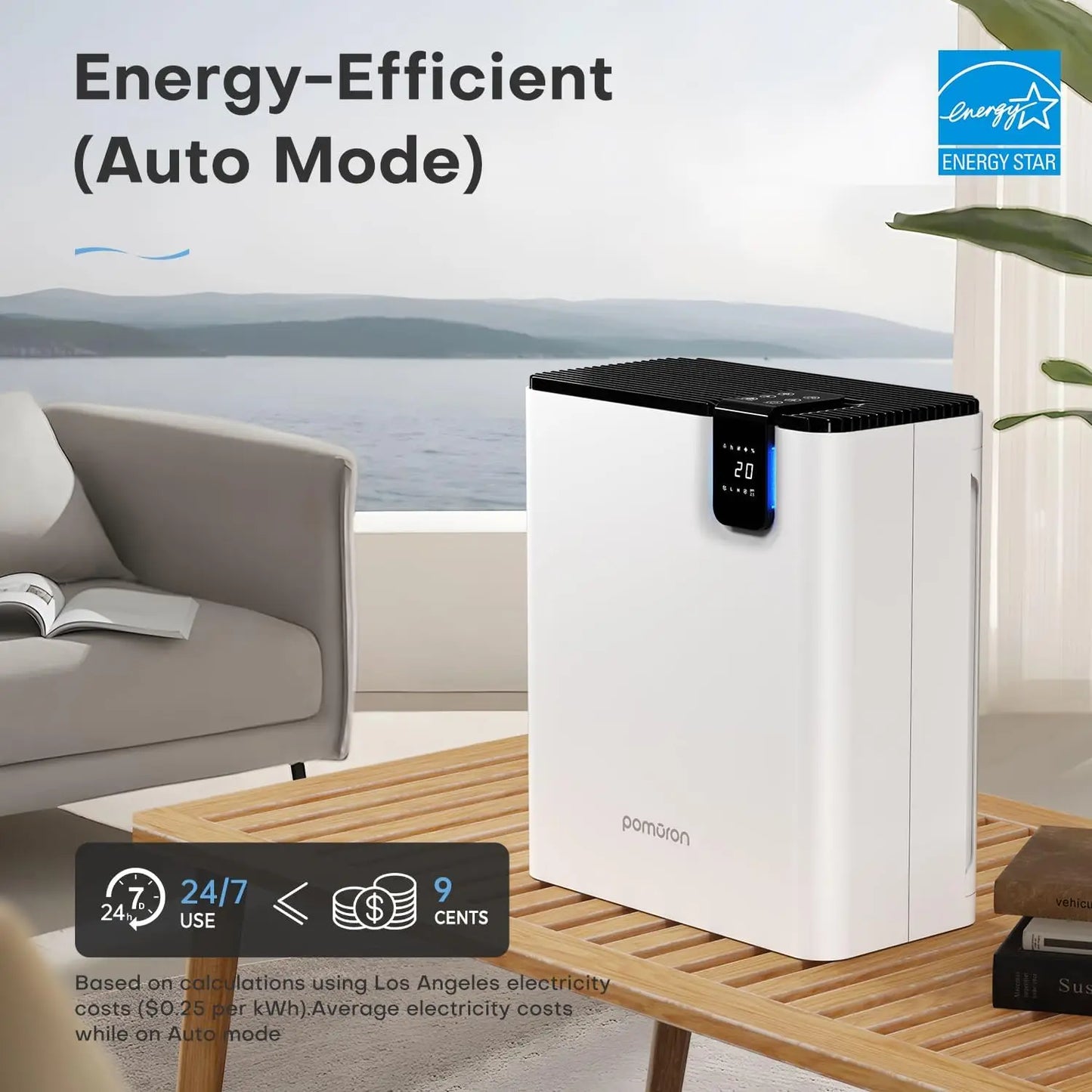 AROEVE H13 HEPA Air Purifier Dual Purification With Auto Function