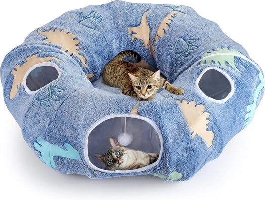 Guangdong Cat Tunnel Bed Foldable Plush Donut Cave