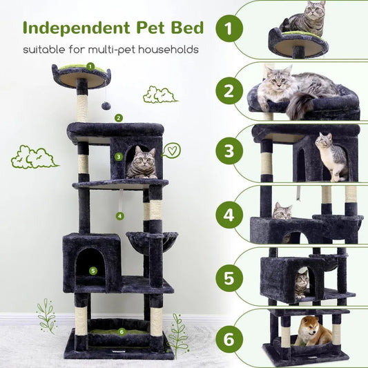 High-concerned Heavy Duty Cat Tree For Large Cats Triangular Design