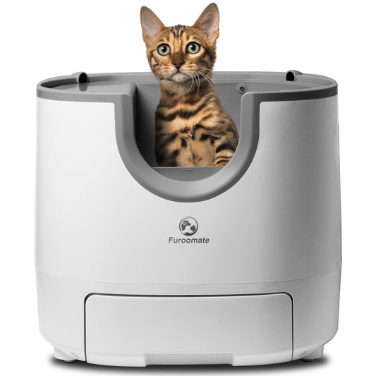 Furoomate Self Cleaning Cat Litter Box With Safety Sensors