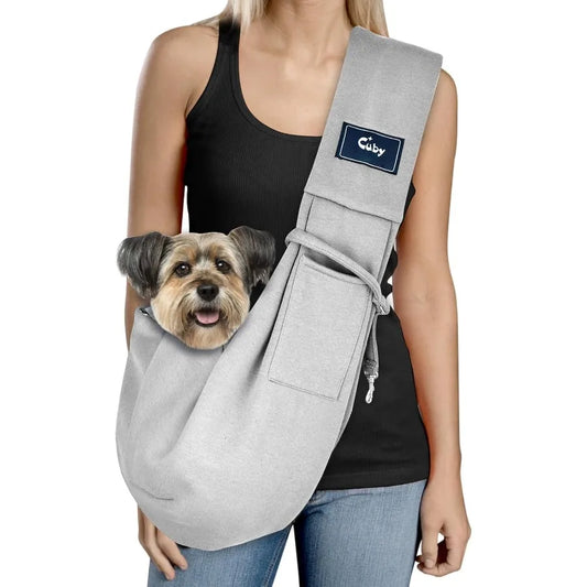 Hign-concerned Dog And Cat Sling Carrier Papoose Bag Hands Free