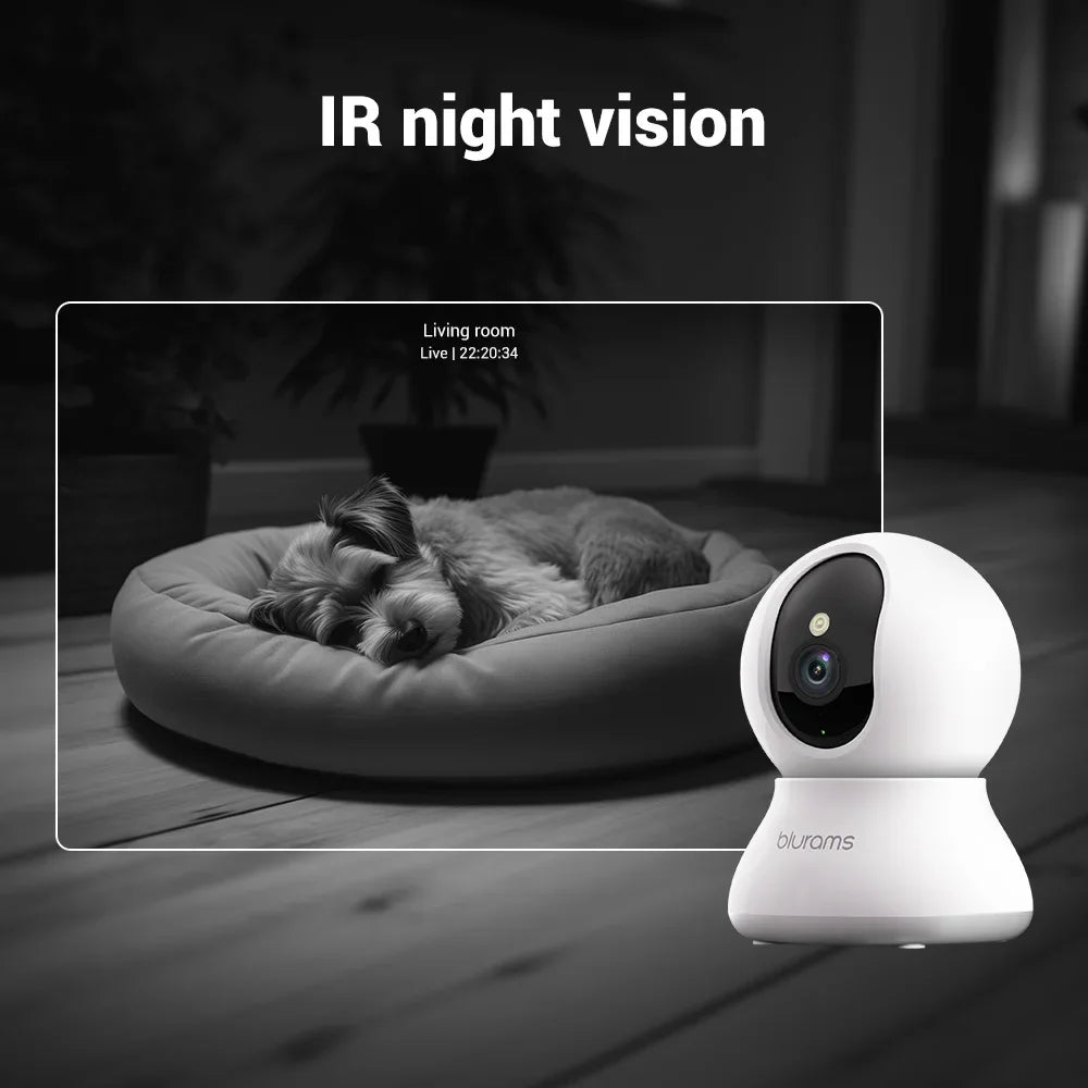 BoyKeep Blurams Indoor Security Camera 2K With Motion Detection And Two Way Audio