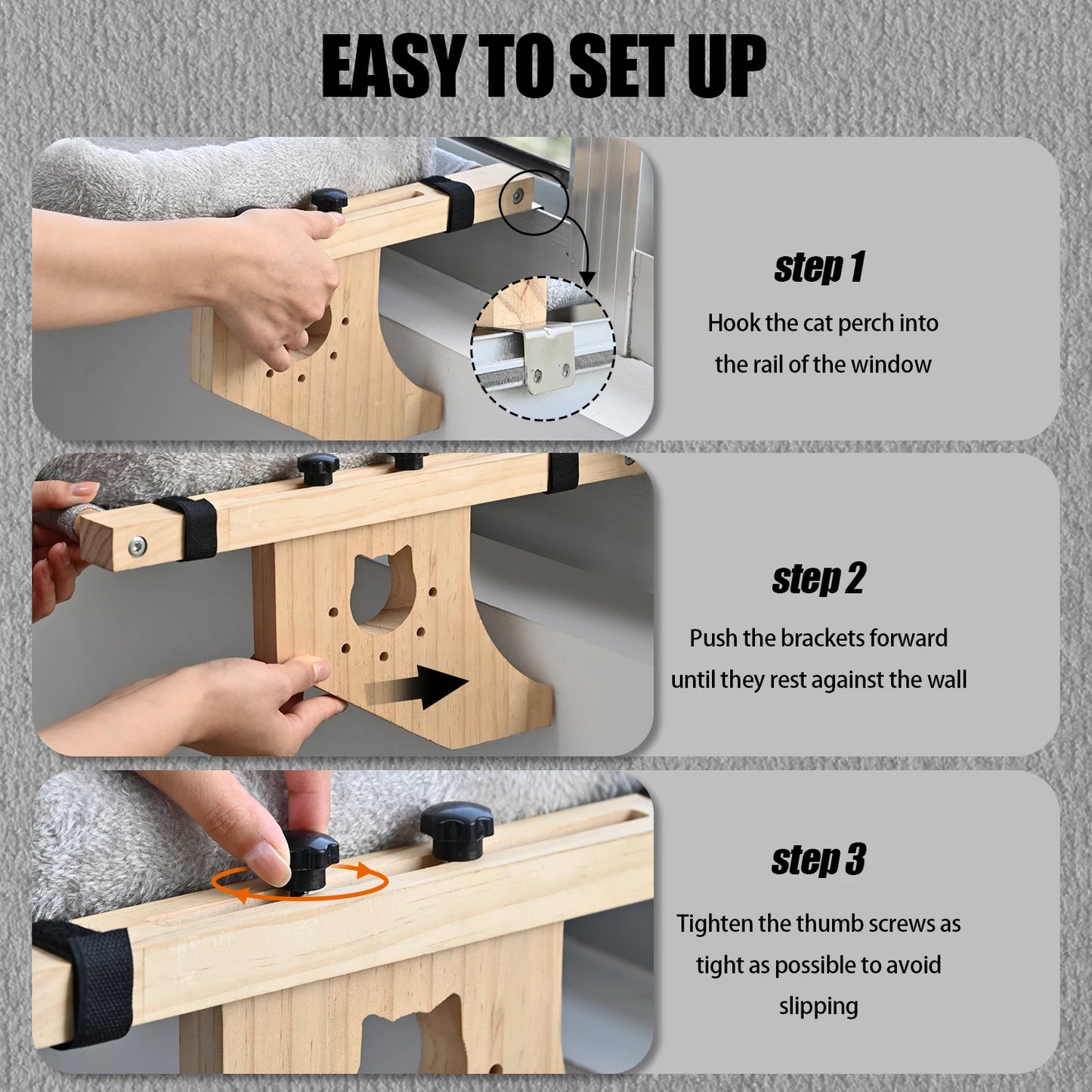 CN Zhejiang Cat Window Hammock Bed With Plush Removable Cover